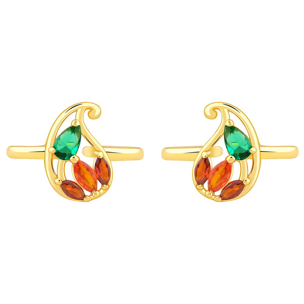 Golden Parvati Toe Rings| Toe Rings For Women And Girls : TR0313