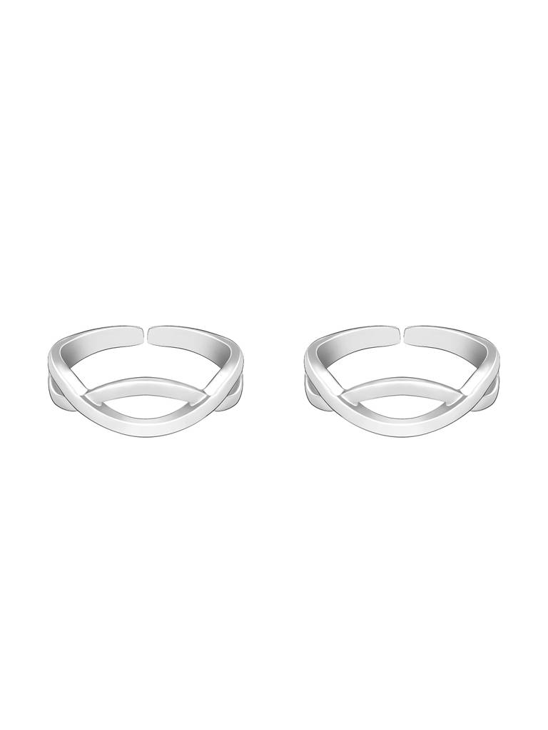 GIVA 925 Sterling Silver Braided Toe Ring