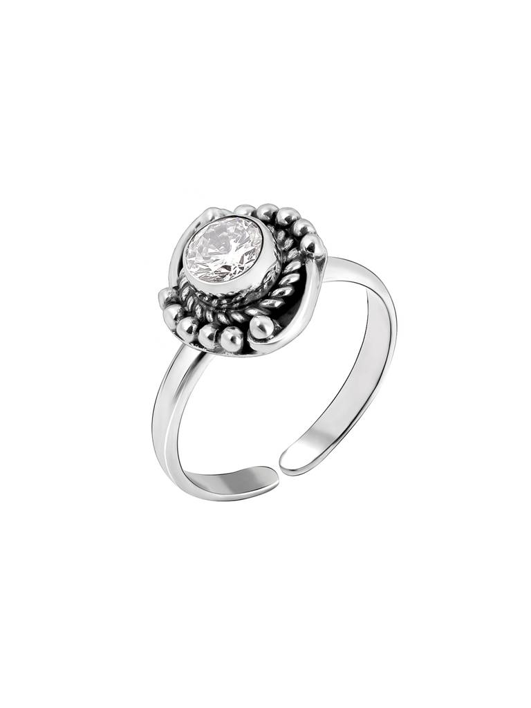 GIVA 925 Sterling Silver Oxidised Silver Spiral Toe Rings