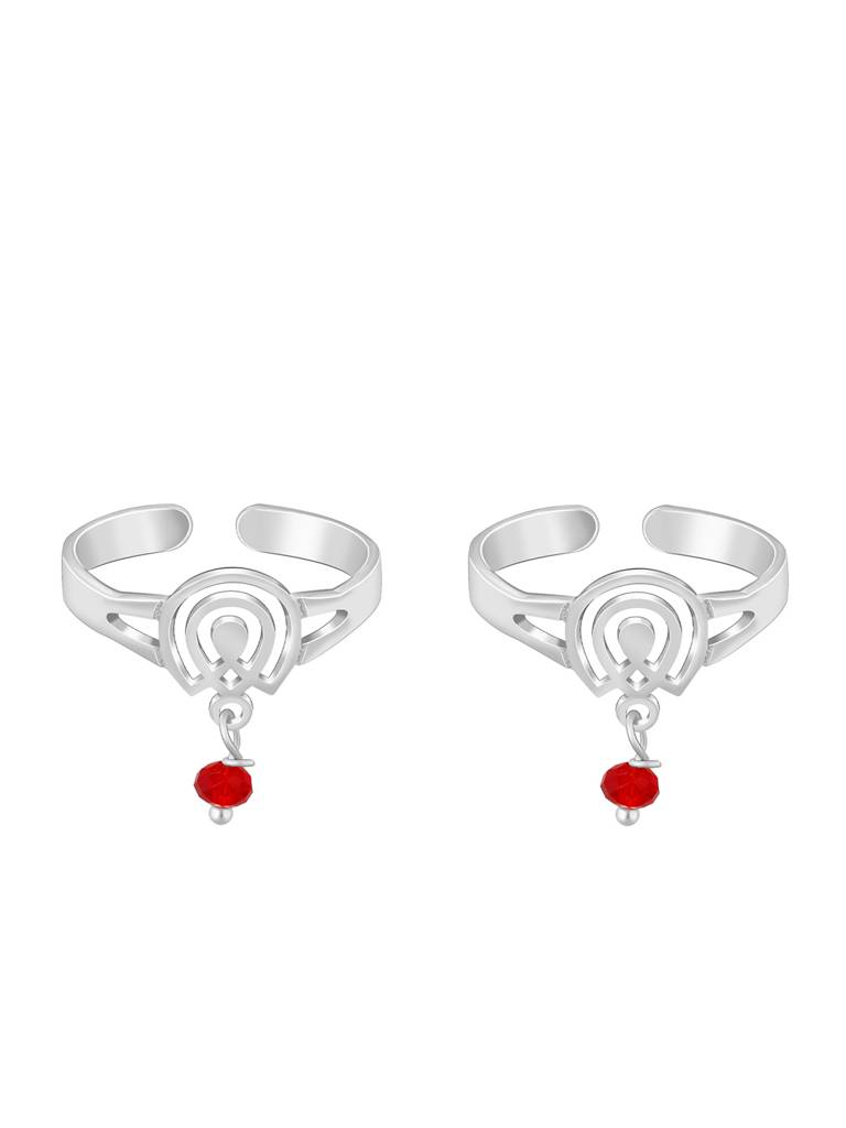 Giva 925 Sterling Silver Passionate Tulip Toe Rings