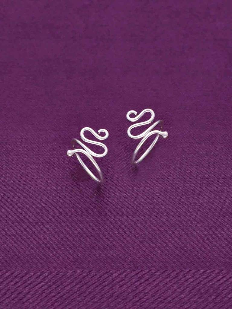 Sterling Silver Sterling Swan Silver Toe Ring : TR46-S-NA