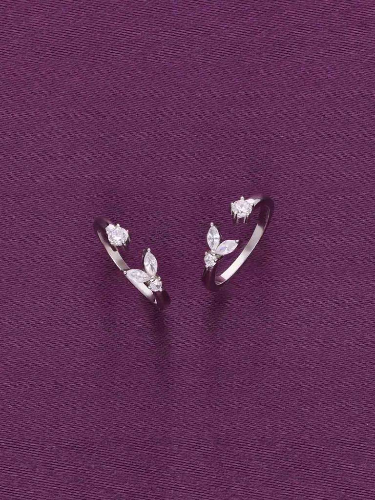 Sterling Silver Elegant Silver Toe Ring : TR96-S-NA