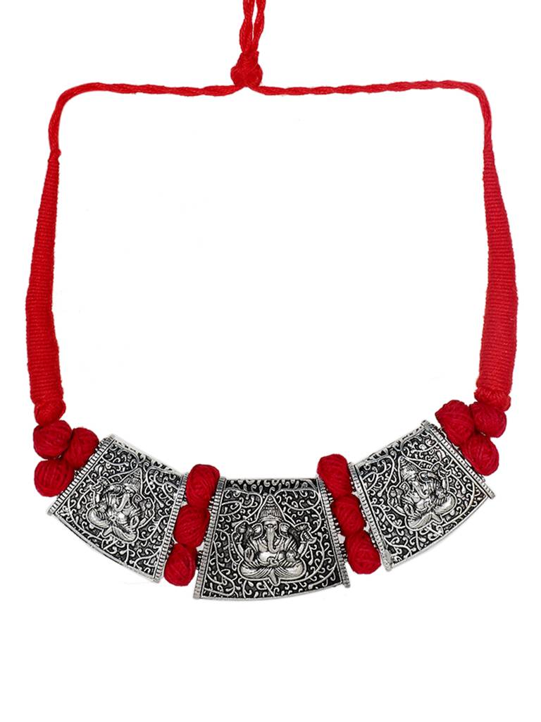 Firoza Teen Tukdi Statement Neckpiece : TRIBALNECK1368