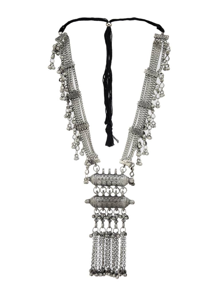 Firoza Oxidized Chakori Necklace : TRIBALNECK1505