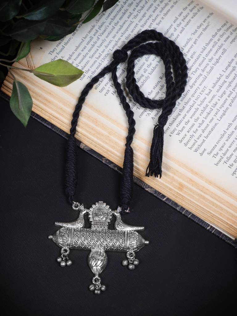 Firoza Oxidized Swapna Sundari Tribal Necklace : TRIBALNECK1506