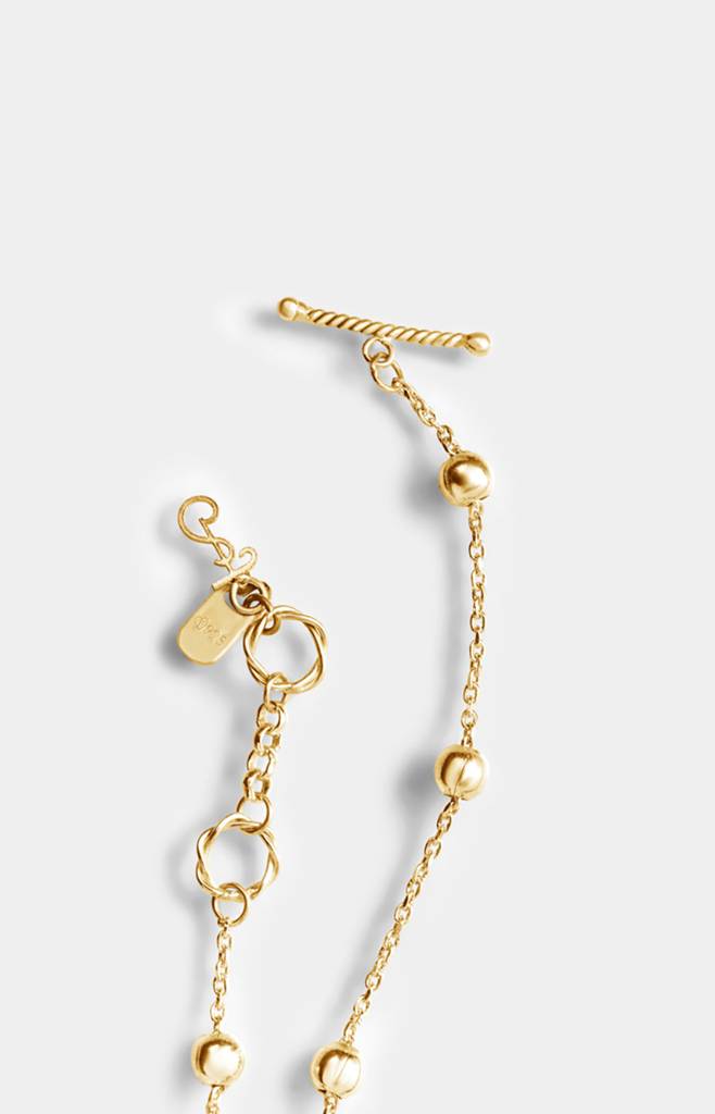 925 Pure Silver Metal Ball Chain Bracelet Rhodium Plated : TSBR-HOP-BRAC-18G-5001