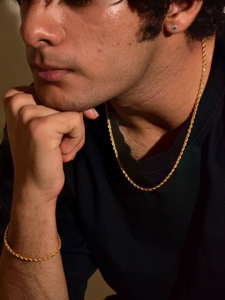 Growth Bracelet-7.5+1+1-22K-Gold Vermeil : TSBR-GRO-Adj-G-70021