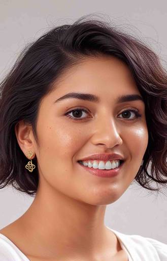 Trisu 925 Sterling Silver 18Kt Gold Vermeil Plated Stud-Dangler Earrings : TSER-RES-EAR-18G-8015