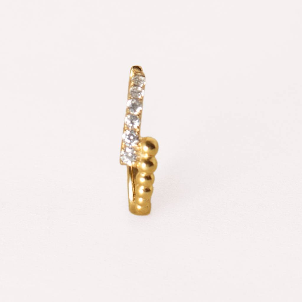Vision Hoop Earrings-22K-Gold Vermeil : TSER-VIS-18G-50057