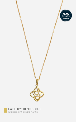 Trisu 925 Sterling Silver 18K Gold Vermeil Plated Star Pendant With Chain : TSNP-RES-ADJ-18G-8018