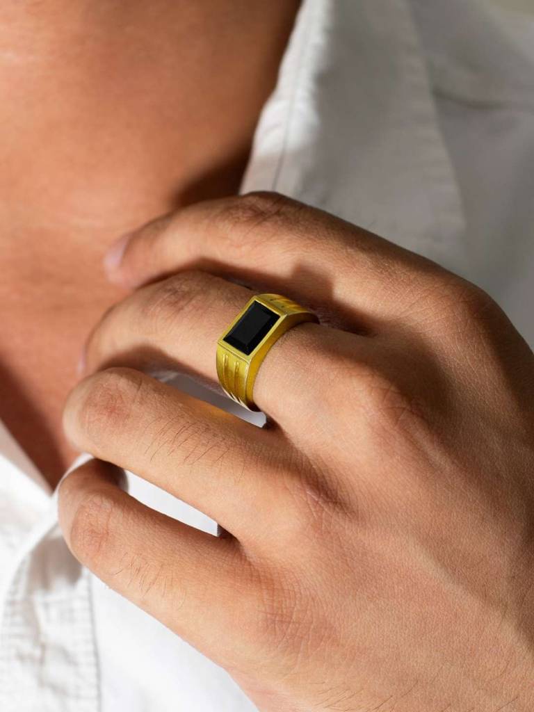 Valour Men'S Ring-22K-Gold Vermeil : TSRI-VAL-17-G-50133