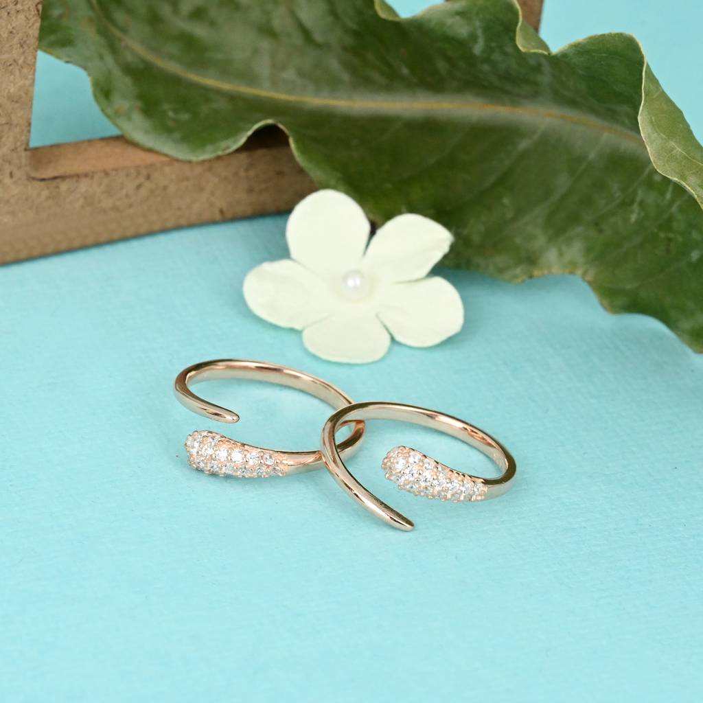 Edgy Silver Toe Ring : TTR406
