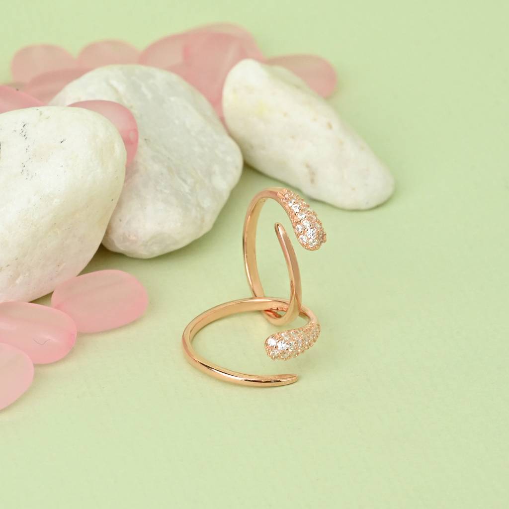 Edgy Silver Toe Ring : TTR406