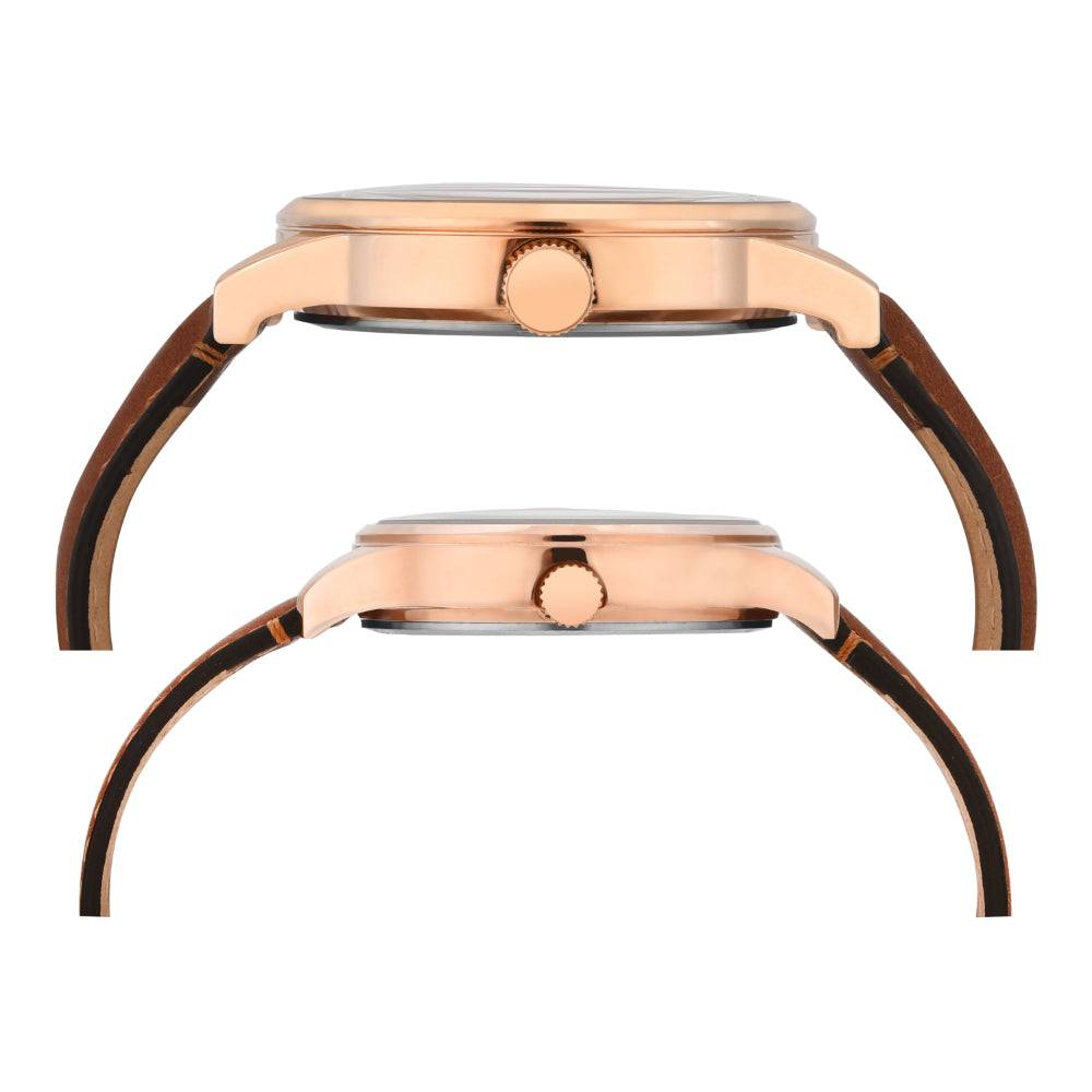 Timex Trendline Round 44Mm Analog Pair Watch - Tw00Pr302 : TW00PR302