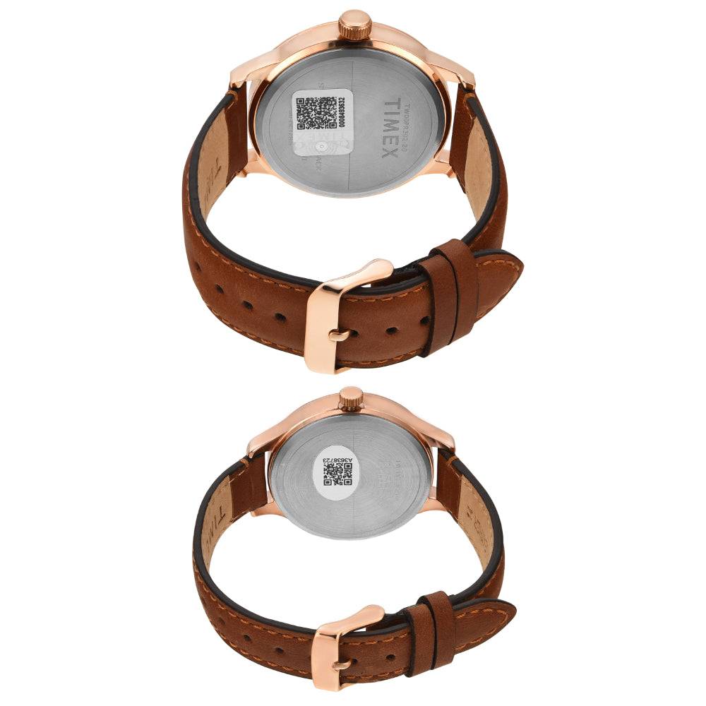 Timex Trendline Round 44Mm Analog Pair Watch - Tw00Pr302 : TW00PR302
