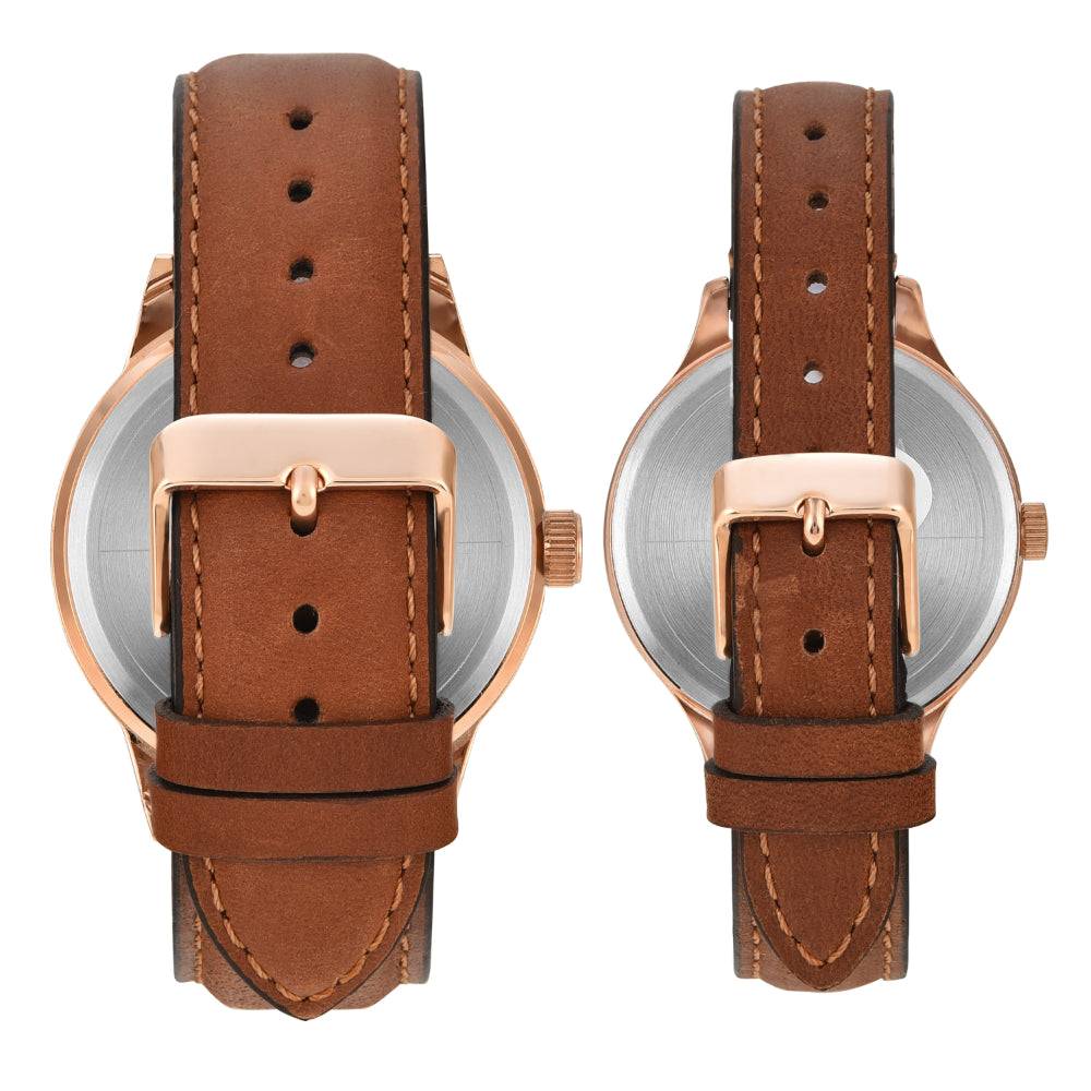 Timex Trendline Round 44Mm Analog Pair Watch - Tw00Pr302 : TW00PR302