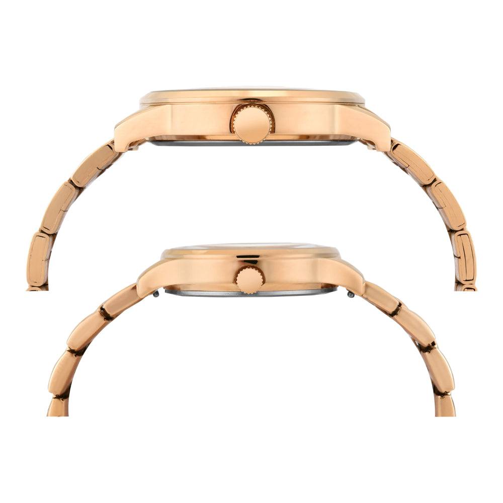 Timex Trendline Round 44Mm Analog Pair Watch - Tw00Pr302 : TW00PR304