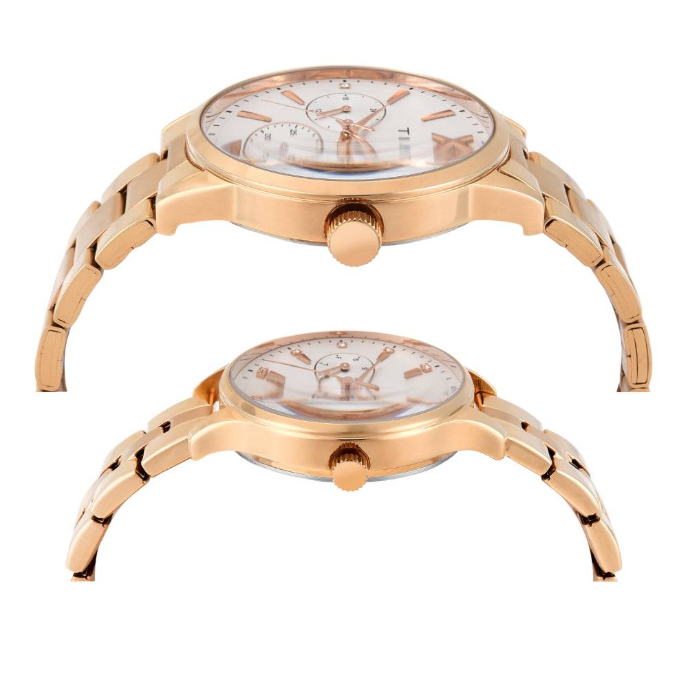 Timex Trendline Round 44Mm Analog Pair Watch - Tw00Pr302 : TW00PR304