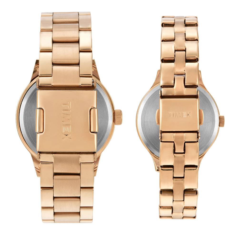 Timex Trendline Round 44Mm Analog Pair Watch - Tw00Pr302 : TW00PR304