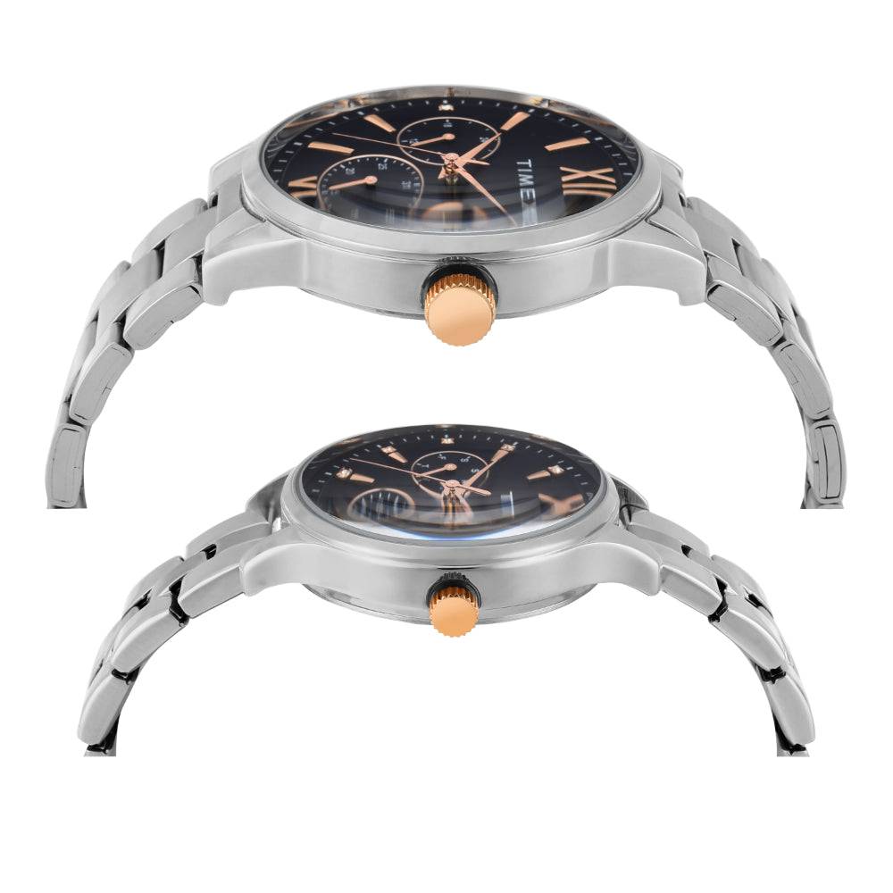 Timex Trendline Round 44Mm Analog Pair Watch - Tw00Pr302 : TW00PR305