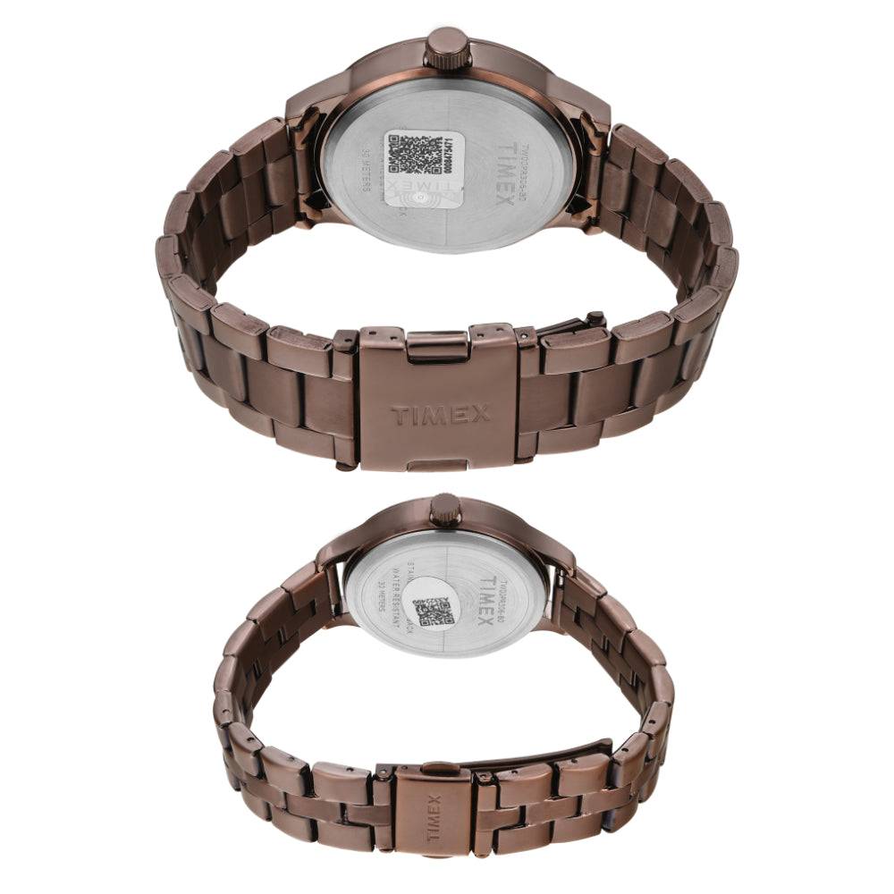 Timex Trendline Round 44Mm Analog Pair Watch - Tw00Pr302 : TW00PR306