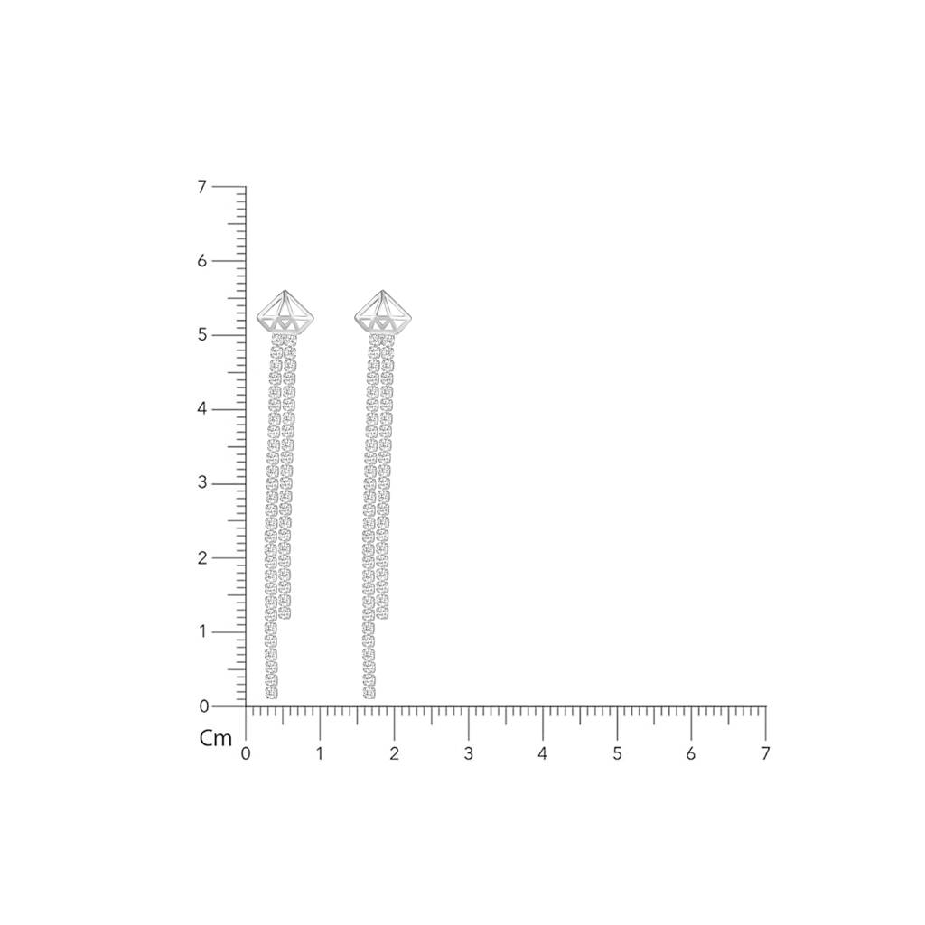 925 Pure Silver Dangle Earrings | Charm Threader Charm Drop Earring : TWP1046