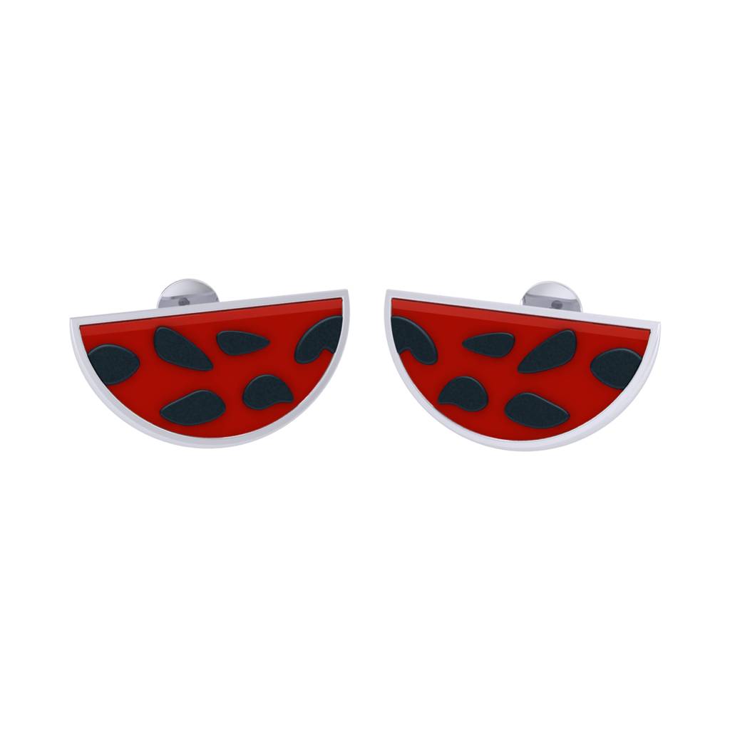925 Pure Silver Watermelon Stud Earrings : TWP1330
