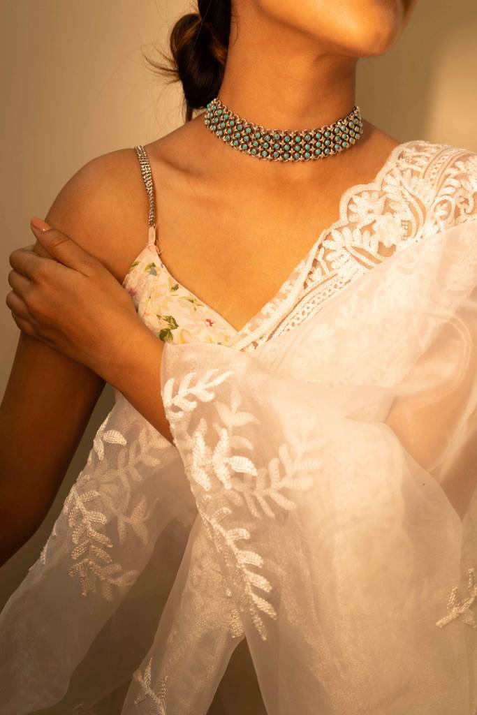 Tattva Jadau Turquoise Timeless Choker : SN10425