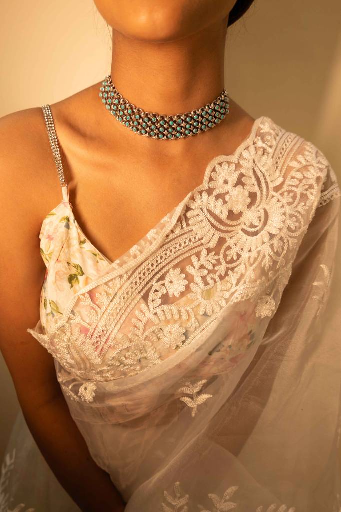 Tattva Jadau Turquoise Timeless Choker : SN10425