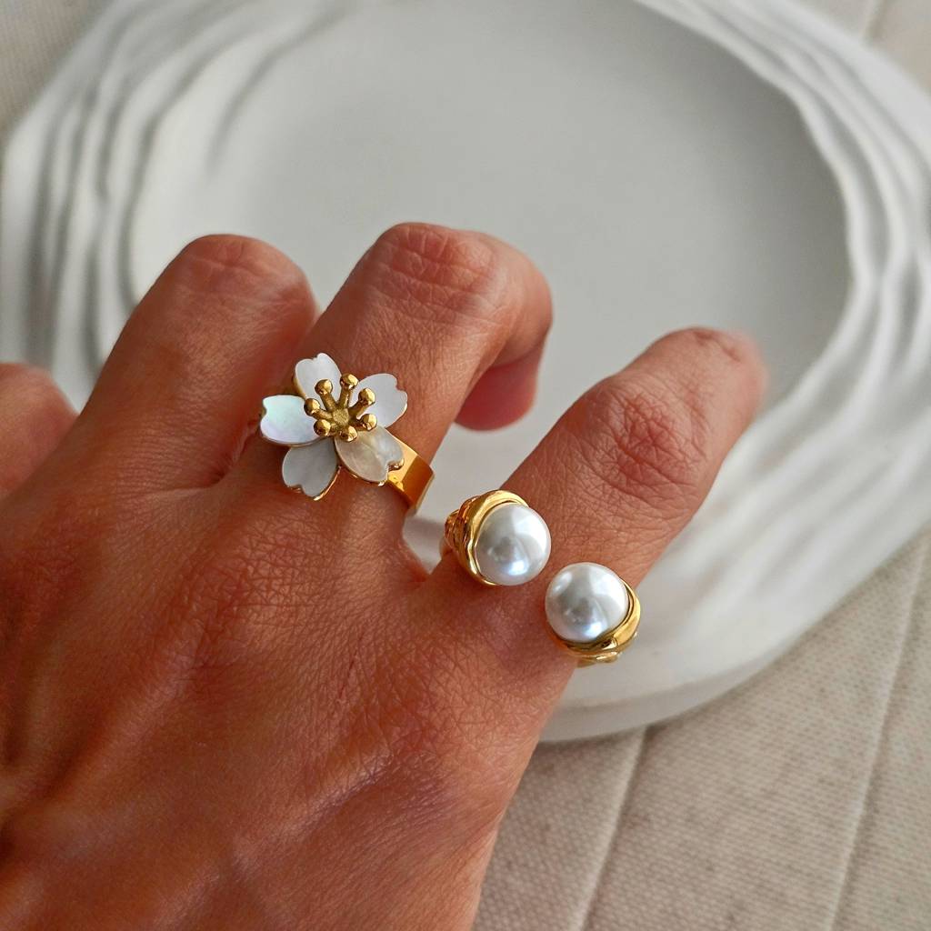 Thea Vintage Pearl Ring : TAA-9999904734254-RING