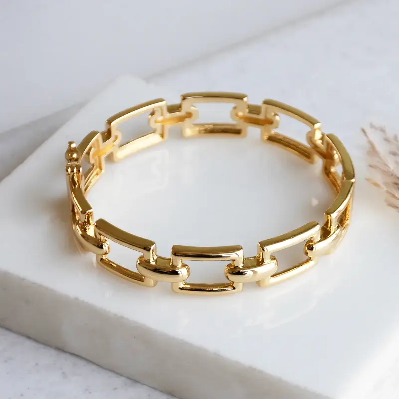 Thick Link Chain Bangle