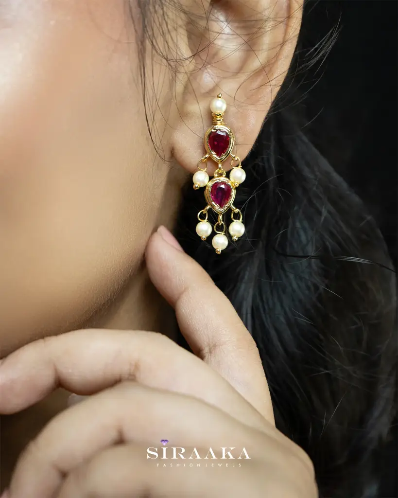 Traditional Chinchpeti Short Necklace : NK310A-rewh