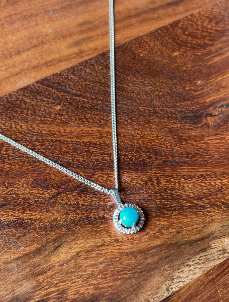 The Pendant Of Protection - Natural Turquoise Pendant : GSP-Tur