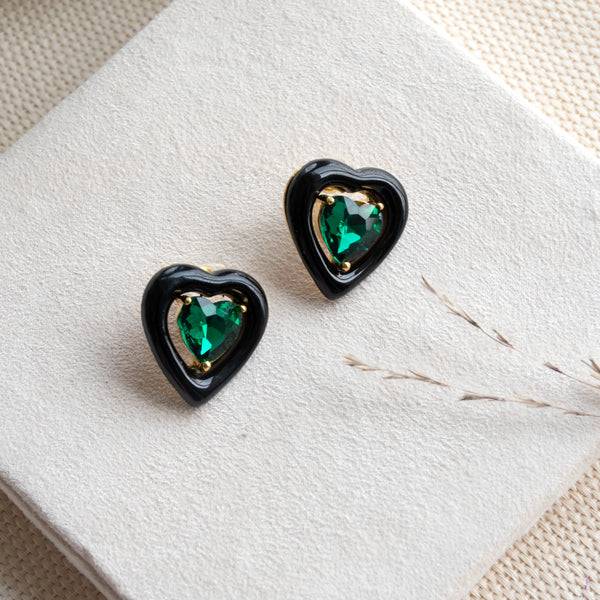 Twilight Teardrop Heart Earrings : E468