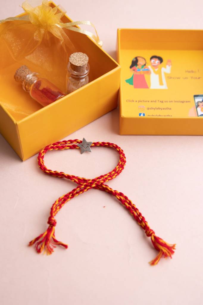 925 Sterling Silver Twinkle Twinkle Rakhi
  For Kids, Men, And Women : SRK5106