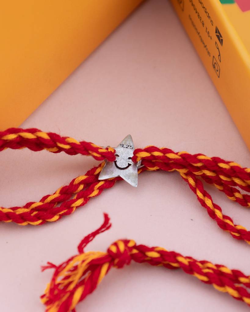 925 Sterling Silver Twinkle Twinkle Rakhi
  For Kids, Men, And Women : SRK5106