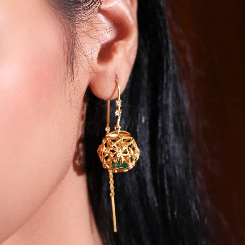 Sitayan Vatika Silver Sui Dhaga Earrings. : U050SO20WC0024