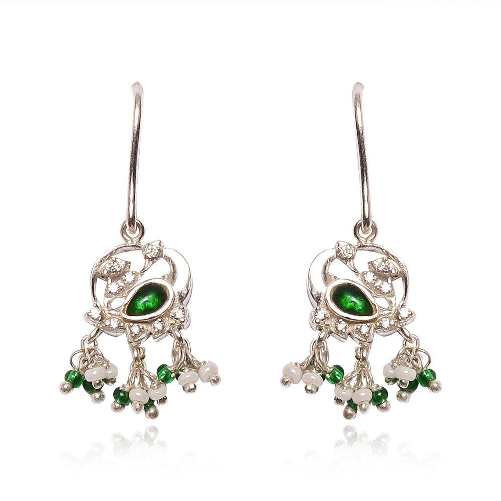 Oxidised 92.5 Silver Swan Studs : U080SG004E1003