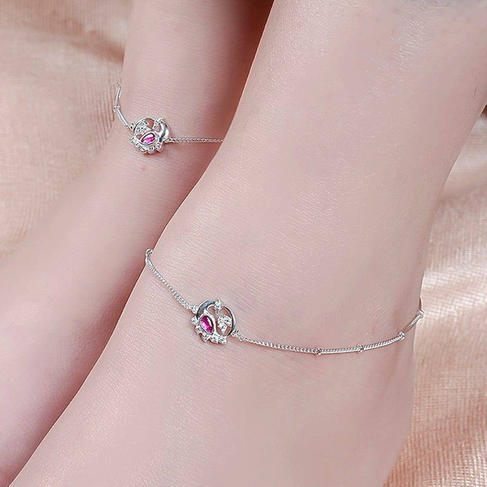 Silver Swan Anklet : U080SG006LA1032