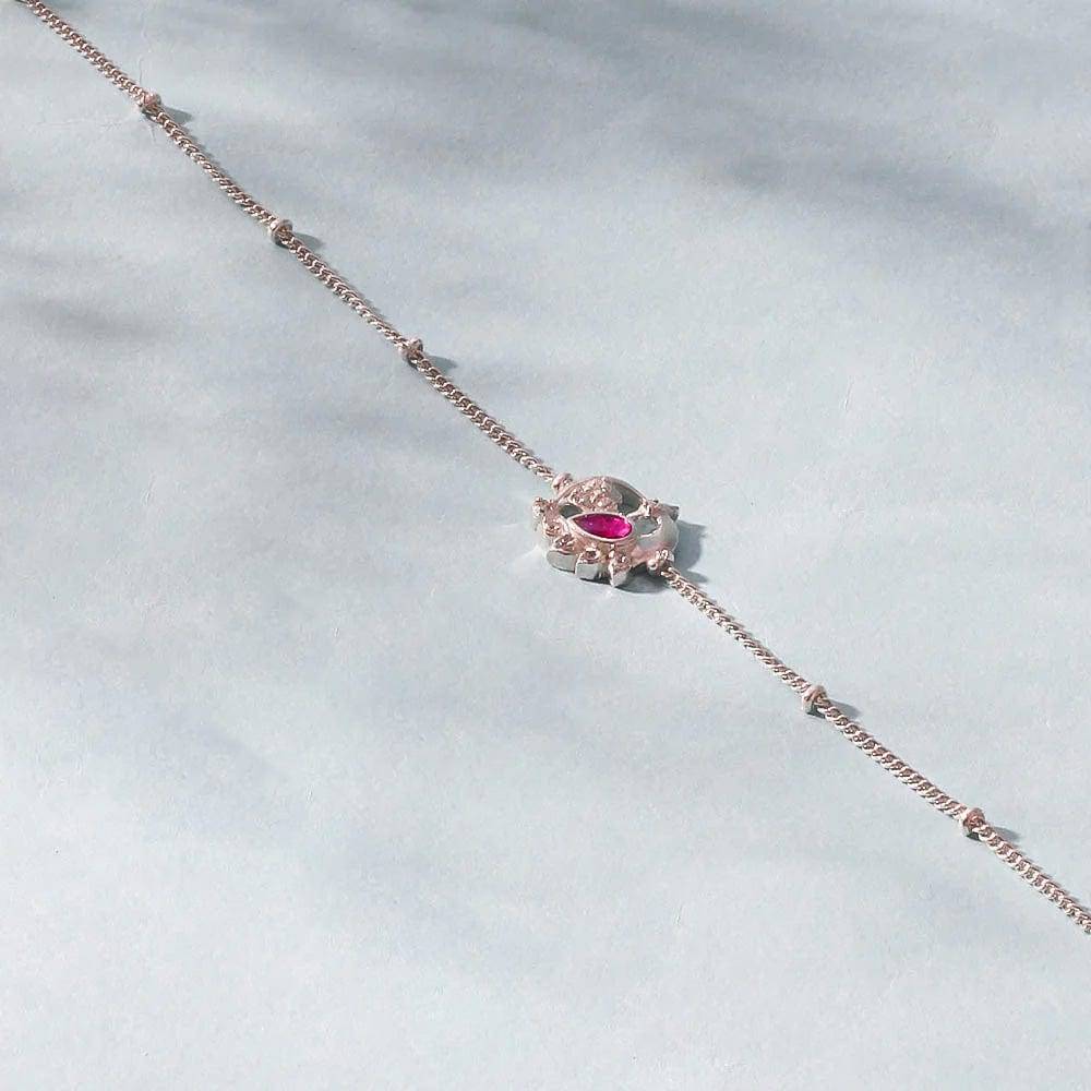 Single Silver Swan Anklet : U080SG006LA1033