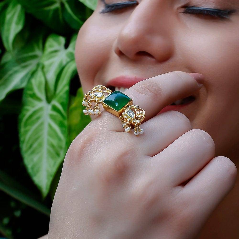 Silver Double Swan Ring : U080SG007R1028