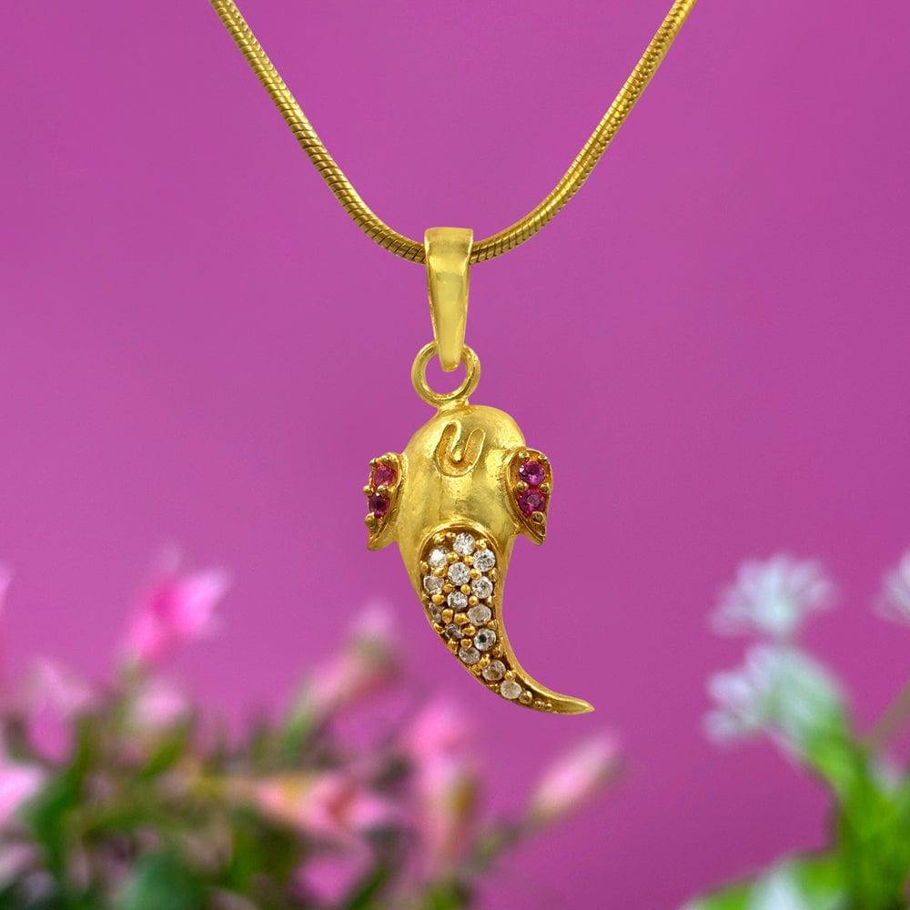 Shree Ganesh Pure Silver Pendant : U080SG008N1120