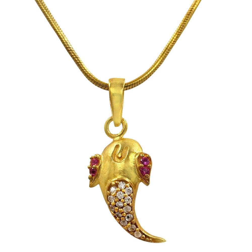 Shree Ganesh Pure Silver Pendant : U080SG008N1120
