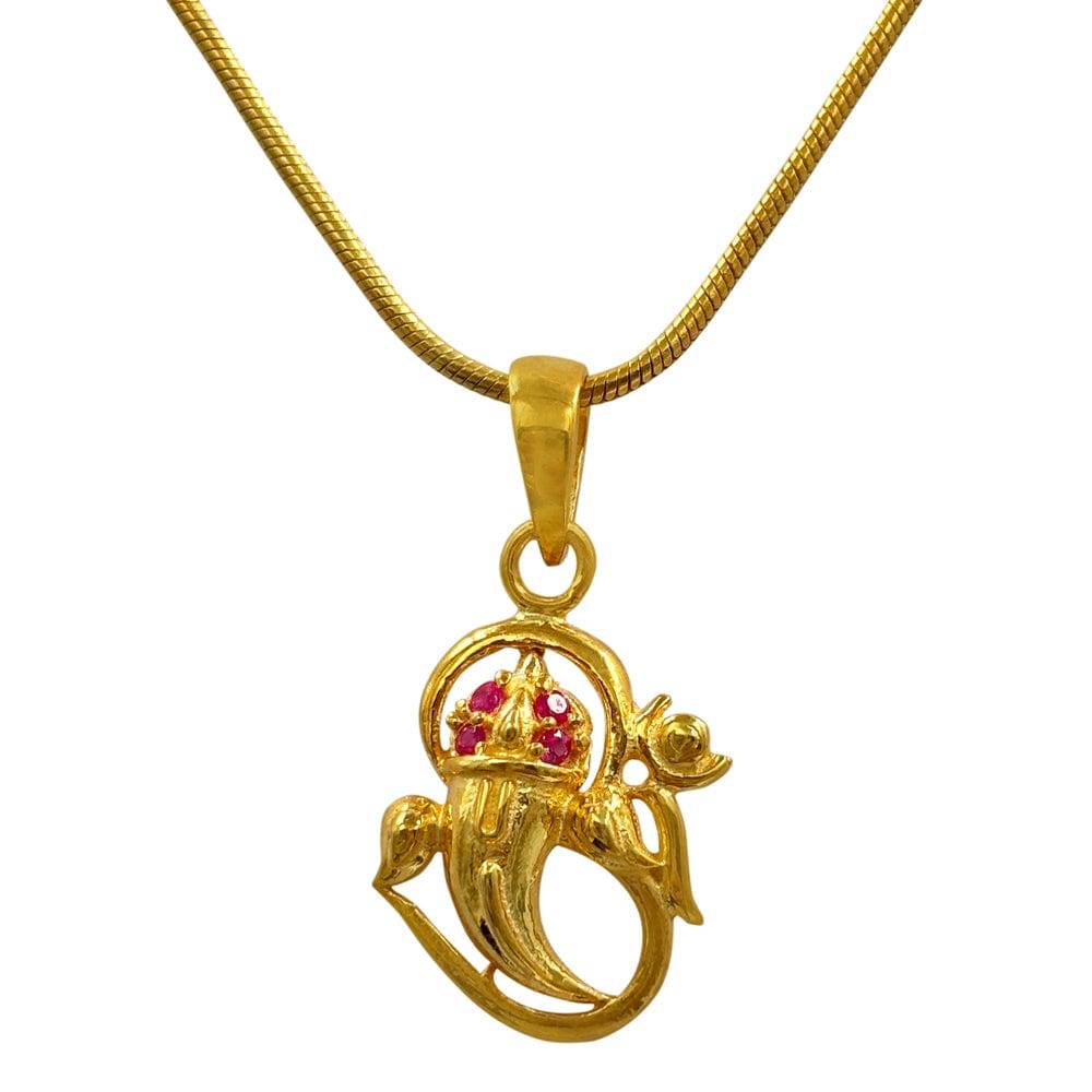 Divine Blessings Ganesh Silver Pendant : U080SG009N1114