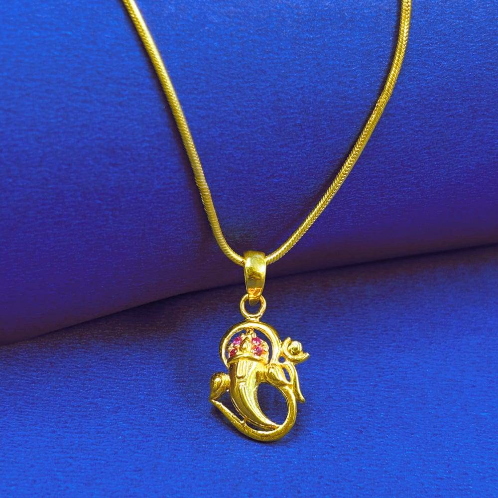 Divine Blessings Ganesh Silver Pendant : U080SG009N1114