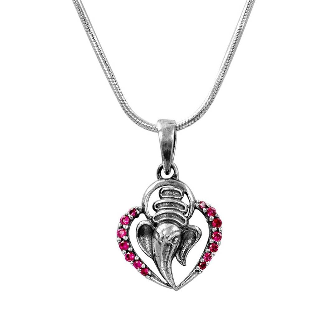 Ganpati Pendant In Sterling Silver : U080SG009N1132