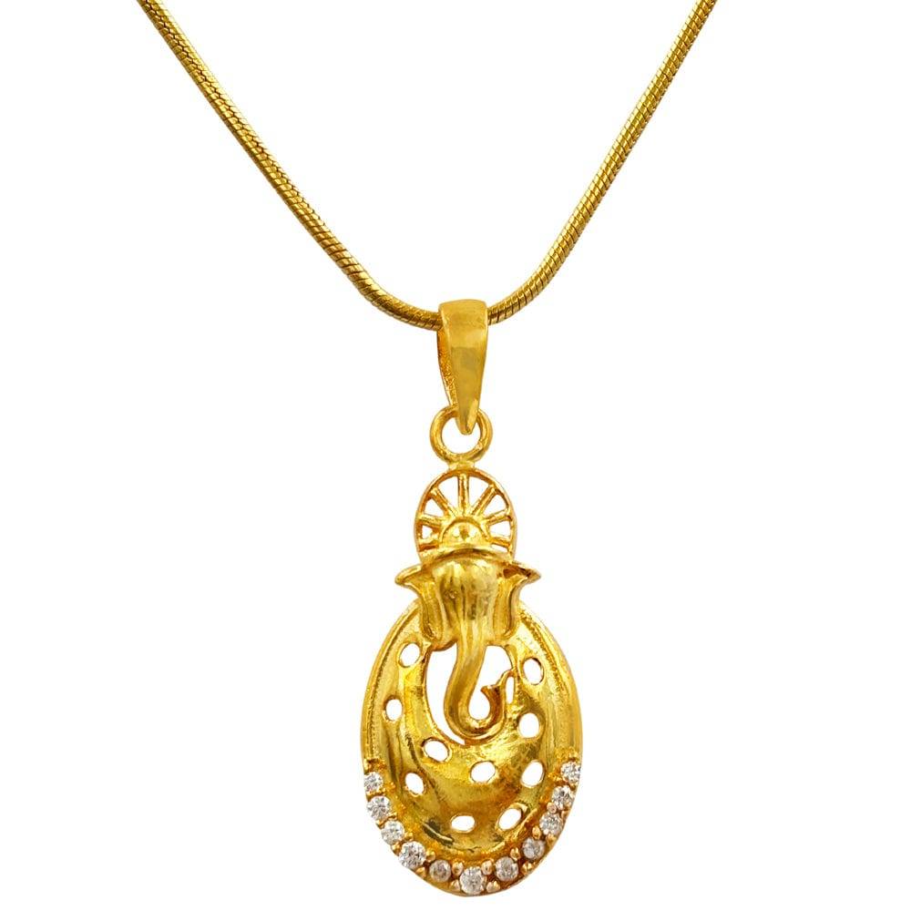 Ganesh Ji 92.5 Silver Pendant : U080SG010N1111