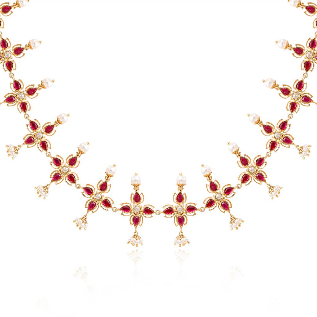 Silver 92.5 Sitayan Choker : U080SG040N0444