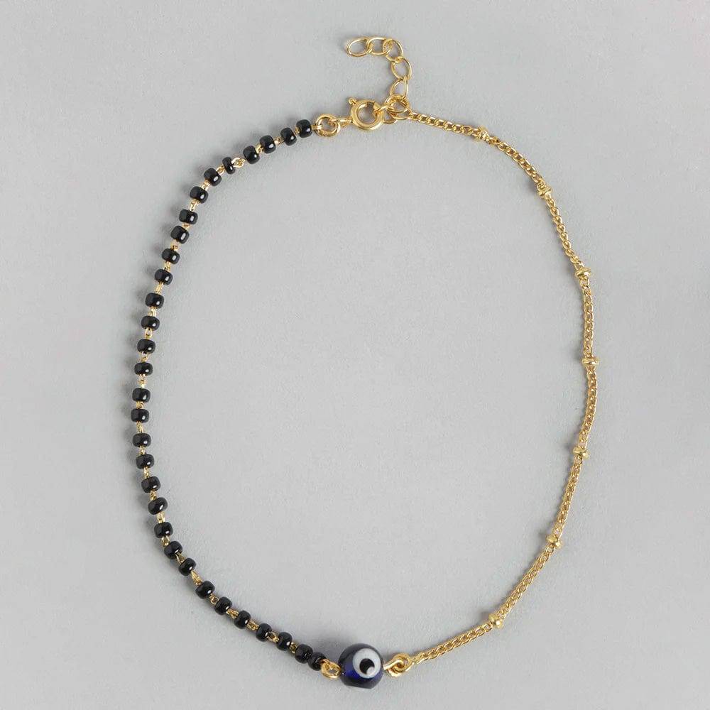 Single 92.5 Gold Plated Anklet : U080SO04LA0323