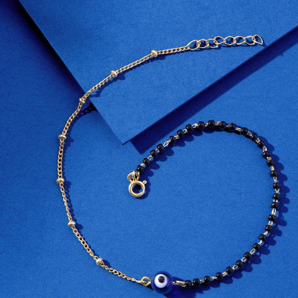Single 92.5 Gold Plated Anklet : U080SO04LA0323